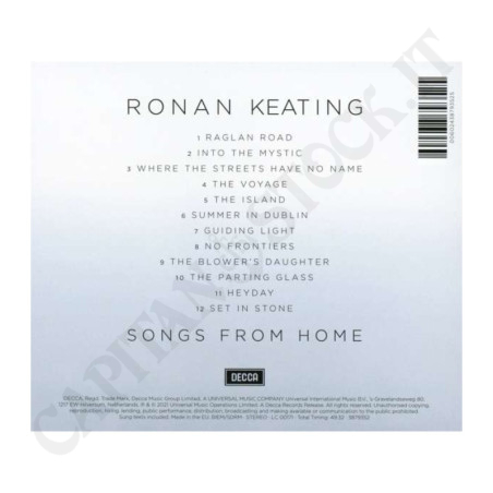 Buy Ronan Keating - Songs from Home CD at only €6.99 on Capitanstock