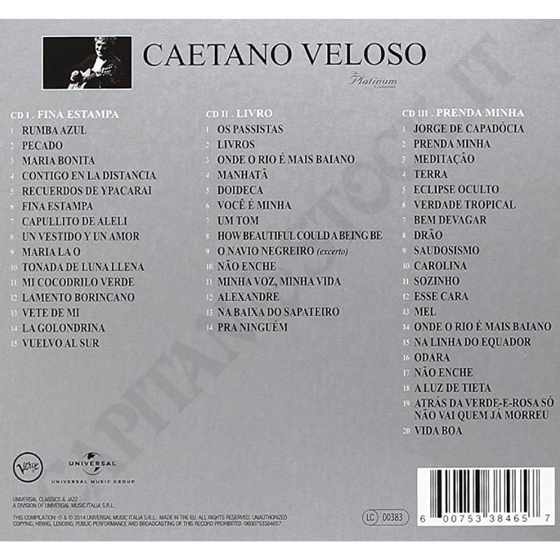 Caetano Veloso Platinum Collection 3 CD | Capitanstock