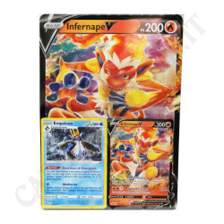 Buy Basic Pokémon Infernape V HP 200 Giant Infernape Promotional Card + Infernape Card + Empoleon Card - IT at only €8.99 on Capitanstock