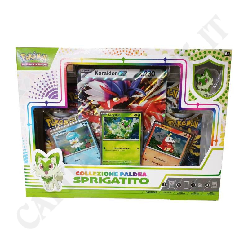 Pokémon Scatola Collezione Paldea Sprigatito - Koraidon EX Ps 230