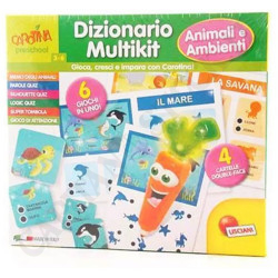 Lisciani Giochi - Carrot Talking Pen Dictionary Multikit Animals and Environments Ruined Packaging Dictionary