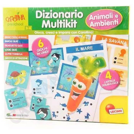 Buy Lisciani Giochi - Carrot Talking Pen Dictionary Multikit Animals and Environments Ruined Packaging Dictionary at only €7.28 on Capitanstock