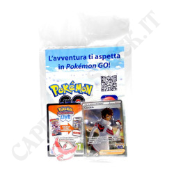 Pokémon GO Carta Candela SWSH228 della Squadra Coraggio & Spilla Squadra Coraggio