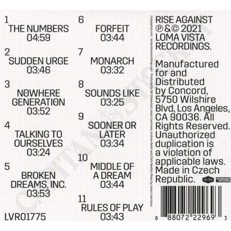 Acquista Rise Against Nowhere Generation CD a soli 8,61 € su Capitanstock 