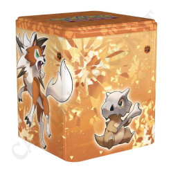 Pokémon Stacking Tin - Fighting Type Stacking Tin (Mienfoo - Sirfetch'd - Cubone- Dusk Form Lycanroc) IT