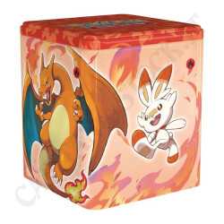 Pokémon Stacking Tin - Fire Type Stackable Tin (Charizard - Victini - Braixen - Scorbunny) - IT