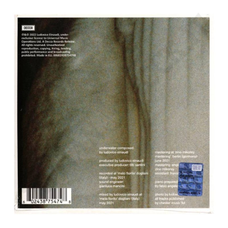 Buy Ludovico Einaudi Underwater Vinyl 7" at only €14.90 on Capitanstock