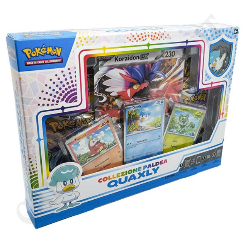 Pokémon Collezione Paldea Quaxly - Koiradon EX Ps 230 Lievi Imperfezioni