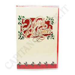 Christmas Card with Elegant Merry Christmas Envelope