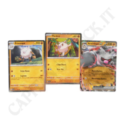 Pokémon Annihilape Ex Collection Pack - Holographic Cards Mankey - Primeape - Annihilape Ex + Code Card