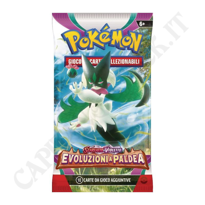 Buy Pokémon Scarlet and Violet Evolve in Paldea - Pack of 10 Additional Cards - IT at only €4.99 on Capitanstock