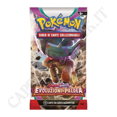 Buy Pokémon Scarlet and Violet Evolve in Paldea - Pack of 10 Additional Cards - IT at only €5.80 on Capitanstock