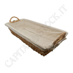 Buy Long Wicker Basket with Jute Fabric at only €6.90 on Capitanstock