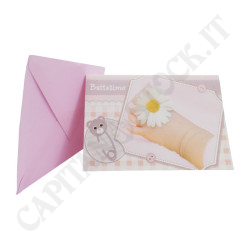 Baptism Greeting Card with Pink Envelope