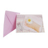 Baptism Greeting Card with Pink Envelope