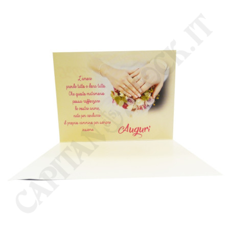 Acquista Biglietto di Auguri di Matrimonio con Busta Bianca a soli 2,49 € su Capitanstock 