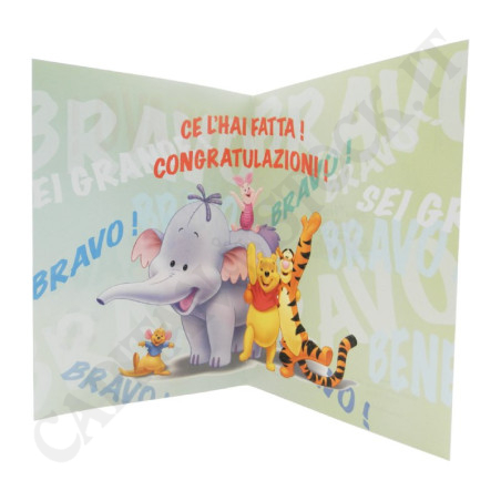 Acquista Biglietto di Congratulazioni con Winnie the Pooh e Amici a soli 1,99 € su Capitanstock 