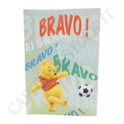Congratulations card with Winnie the Pooh and Friends