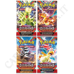 Pokémon Scarlet and Violet Fiery Obsidian Packs 10 Additional Cards IT