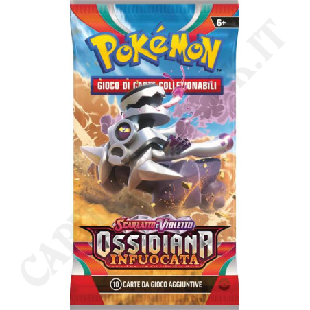 Acquista Pokémon Scarlatto e Violetto Ossidiana Infuocata Bustina 10 Carte Aggiuntive IT a soli 5,50 € su Capitanstock 