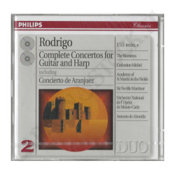 Philips Rodrigo Complete Concertos for Guitar and Harp Including Concierto de Aranjuez 2 CD