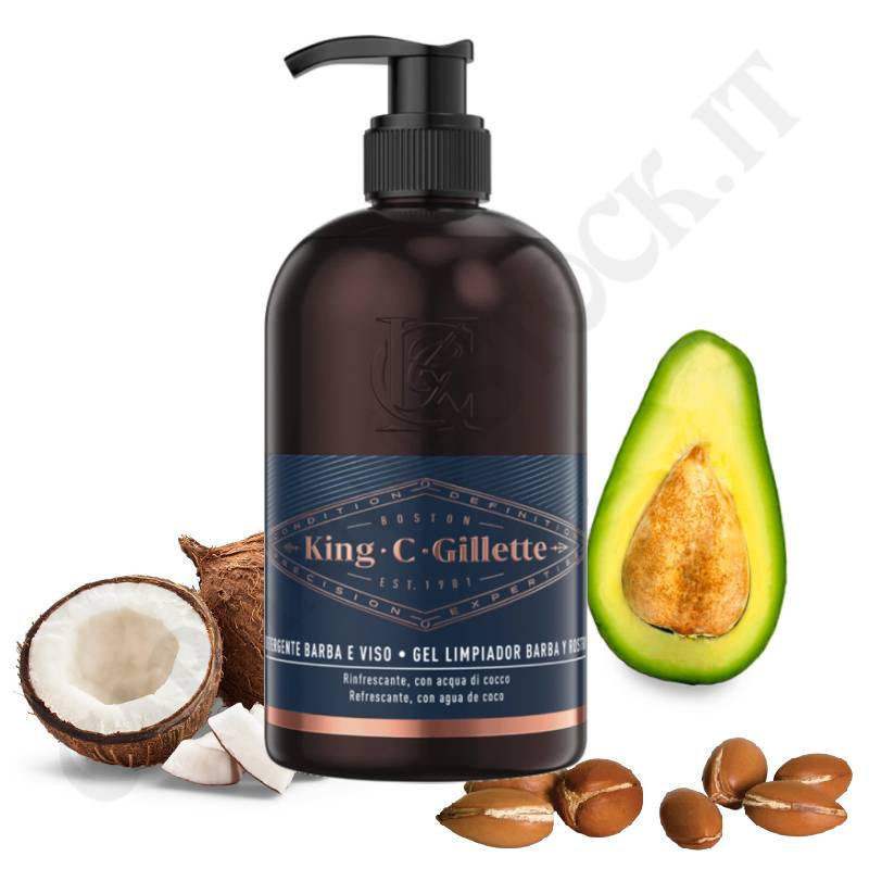 King C. Gillette Detergente Barba e Viso 350 ml King C. Gillette Detergente Barba e Viso 350 ml