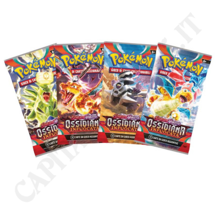 Acquista Pokémon Scarlatto e Violetto Ossidiana Infuocata Artset Completo IT a soli 20,99 € su Capitanstock 