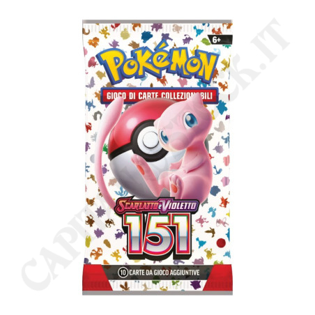 Acquista Pokémon Scarlatto e Violetto 151 - Bustina 10 Carte Aggiuntive IT a soli 5,99 € su Capitanstock 
