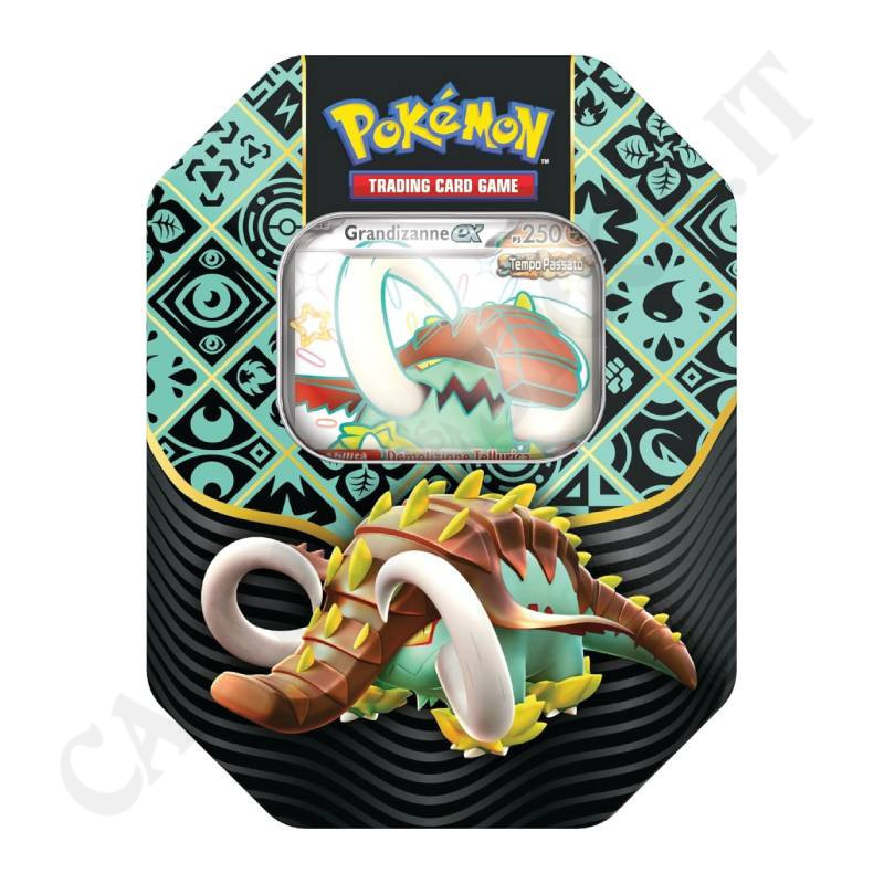 Pokémon Scarlet and Violet Destiny of Paldea Grandizane Ex ps 250 Tin Box - IT