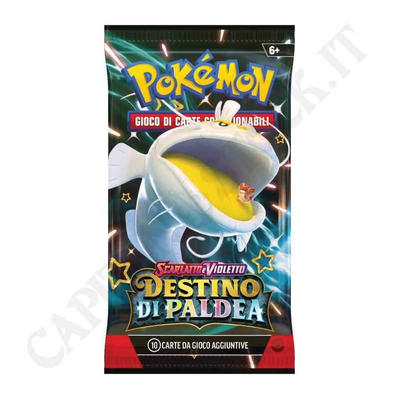 Acquista Pokémon Scarlatto e Violetto Destino di Paldea Bustina 10 Carte Aggiuntive (IT) a soli 8,69 € su Capitanstock 
