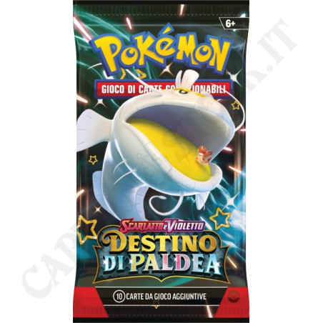 Buy Pokémon Scarlet and Violet Paldea's Destiny Pack of 10 Additional Cards (IT) at only €8.69 on Capitanstock