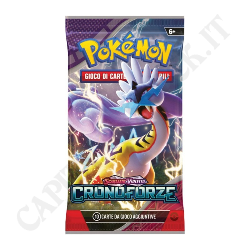 Buy Pokémon Scarlet and Violet Chronoforces Pack of 10 Additional Cards (IT) at only €4.98 on Capitanstock