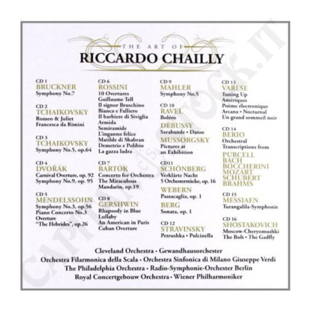 Acquista Riccardo Chailly The Art Of Riccardo Chailly Cofanetto 16 CD a soli 119,00 € su Capitanstock 
