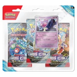 Buy Pokémon Scarlatto and Violetto Corona Astrale Tinkaton Blister 3 sachets + 1 IT card at only €14.50 on Capitanstock
