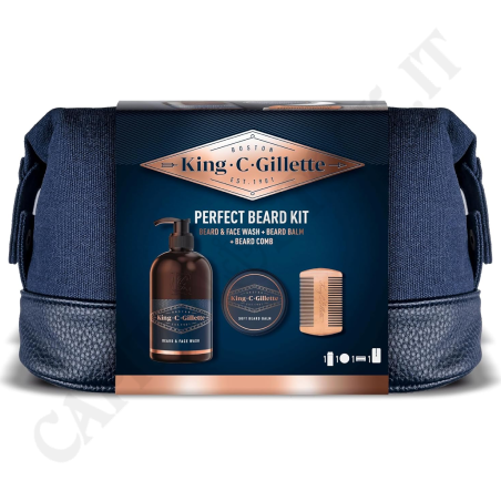 Buy King C Gillette Pochette - Perfect Beard Set Kit for Men at only €16.89 on Capitanstock Buy King C Gillette Pochette - Perfect Beard Set Kit for Men at only €16.89 on Capitanstock