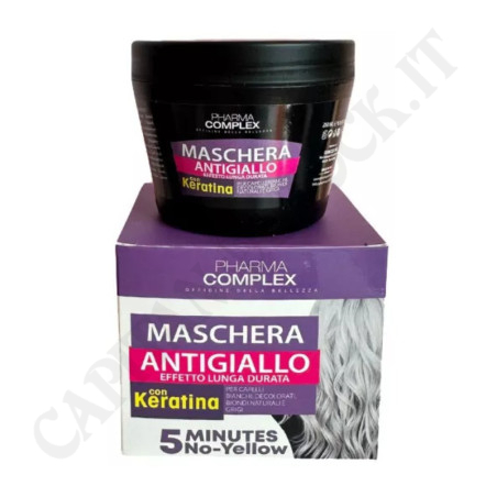 Acquista Pharma Complex Maschera Antigiallo Effetto Lunga Durata con Keratina 250ml a soli 4,86 € su Capitanstock 