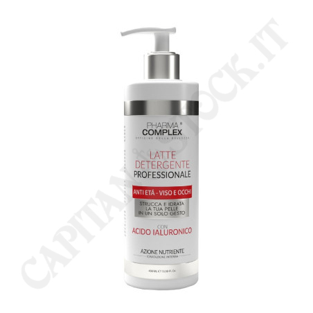 Acquista Pharma Complex Latte Detergente Professionale Anti Età Viso e Occhi 400ml a soli 3,99 € su Capitanstock 