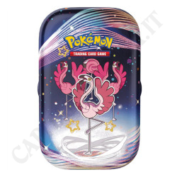 Pokémon Mini tin Scarlet & Violet Destiny Of Paldea Flamingo IT - Small Imperfections
