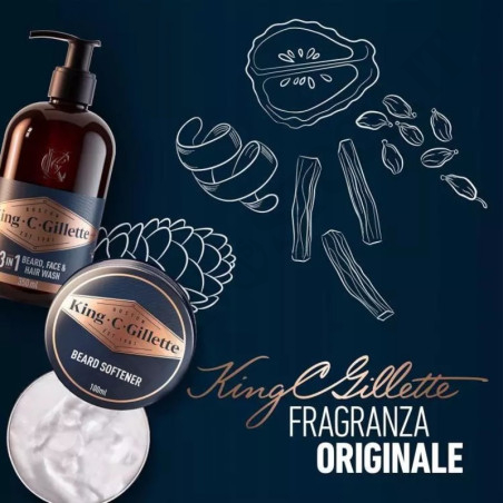 Buy King C Gillette Pochette - Perfect Beard Set Kit for Men at only €16.89 on Capitanstock