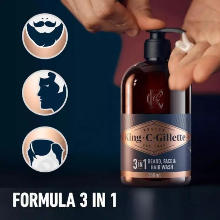 Buy King C Gillette Pochette - Perfect Beard Set Kit for Men at only €16.89 on Capitanstock