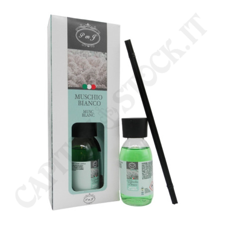 Acquista Diffusore per Ambiente a Bastoncino Profumo Muschio Bianco 125ml a soli 4,90 € su Capitanstock Acquista Diffusore per Ambiente a Bastoncino Profumo Muschio Bianco 125ml a soli 4,90 € su Capitanstock