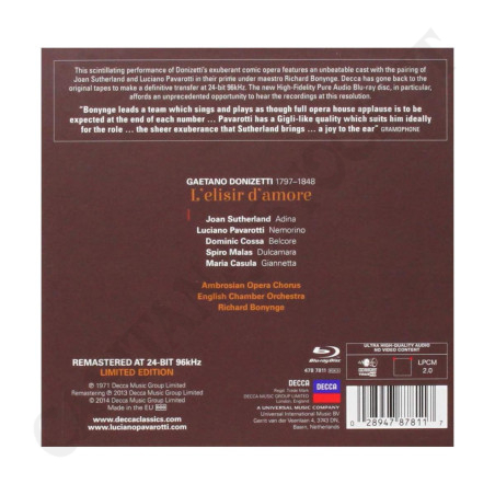 Buy Donizetti L'Elisir D'Amore Decca 2 CD at only €27.50 on Capitanstock