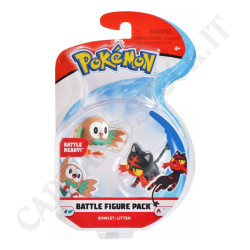 Acquista Pokémon Battle Figure Pack - Confezione Personaggi da Battaglia - Rowlet Vs Litten a soli 9,90 € su Capitanstock 