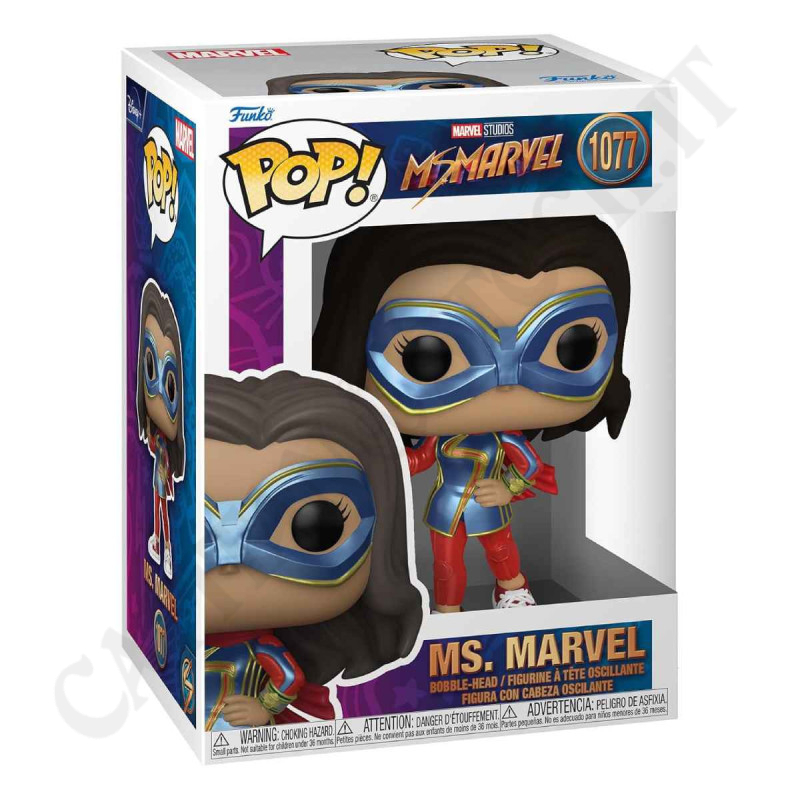 Marvel Studios Ms. Marvel Figura con Testa Oscillante in Vinile 1077 - da Collezione