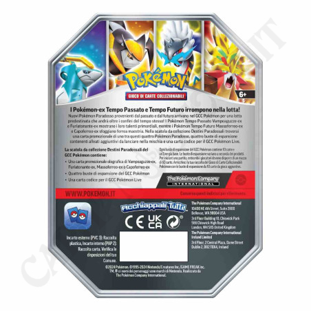 Buy Pokémon Paradoxical Fates Massoferreo-ex Future Time PS 240 Tin Box IT at only €24.69 on Capitanstock