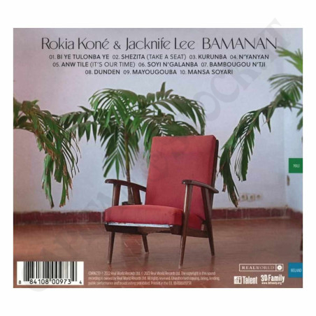 Acquista Rokia Koné & Jacknife Lee Bamanan Digipack CD a soli 4,93 € su Capitanstock 