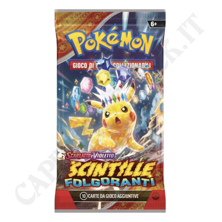 Acquista Pokémon Scarlatto e Violetto Scintille Folgoranti Bustina 10 Carte Aggiuntive - IT a soli 6,89 € su Capitanstock 