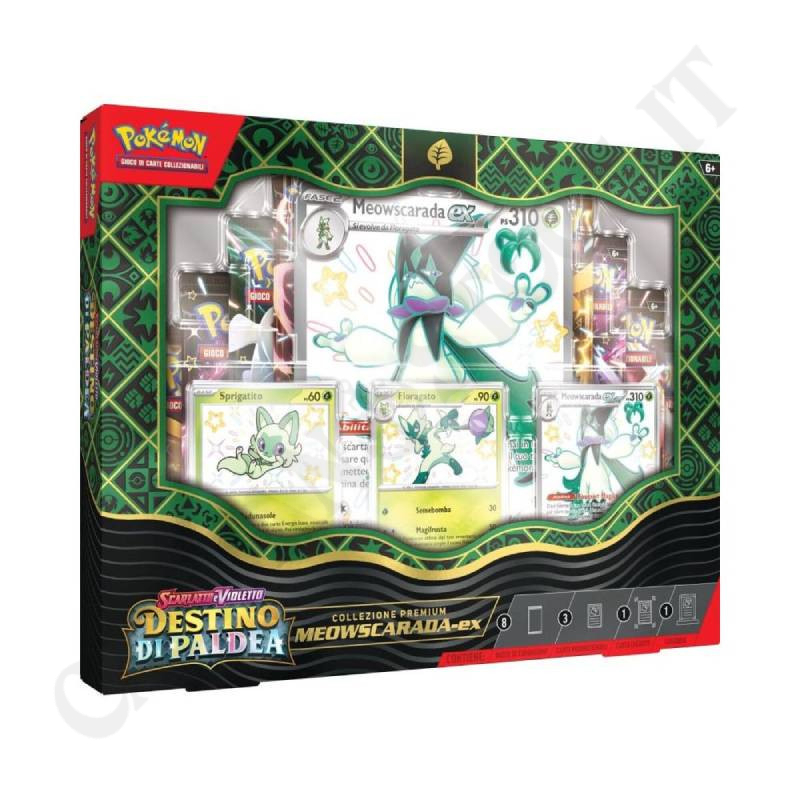 Pokémon Collezione premium Meowscarada-ex Scarlatto e Violetto Destino di Paldea IT Lievi Imperfezioni