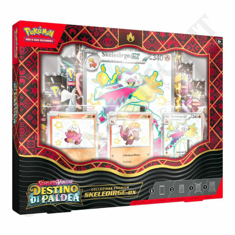 Pokémon Premium Collection Skeledirge-ex Scarlet and Violet Destiny of Paldea IT