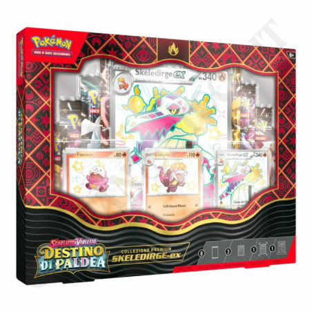 Acquista Pokémon Collezione premium Skeledirge-ex Scarlatto e Violetto Destino di Paldea IT - Lievi Imperfezioni a soli 59,90 € su Capitanstock 